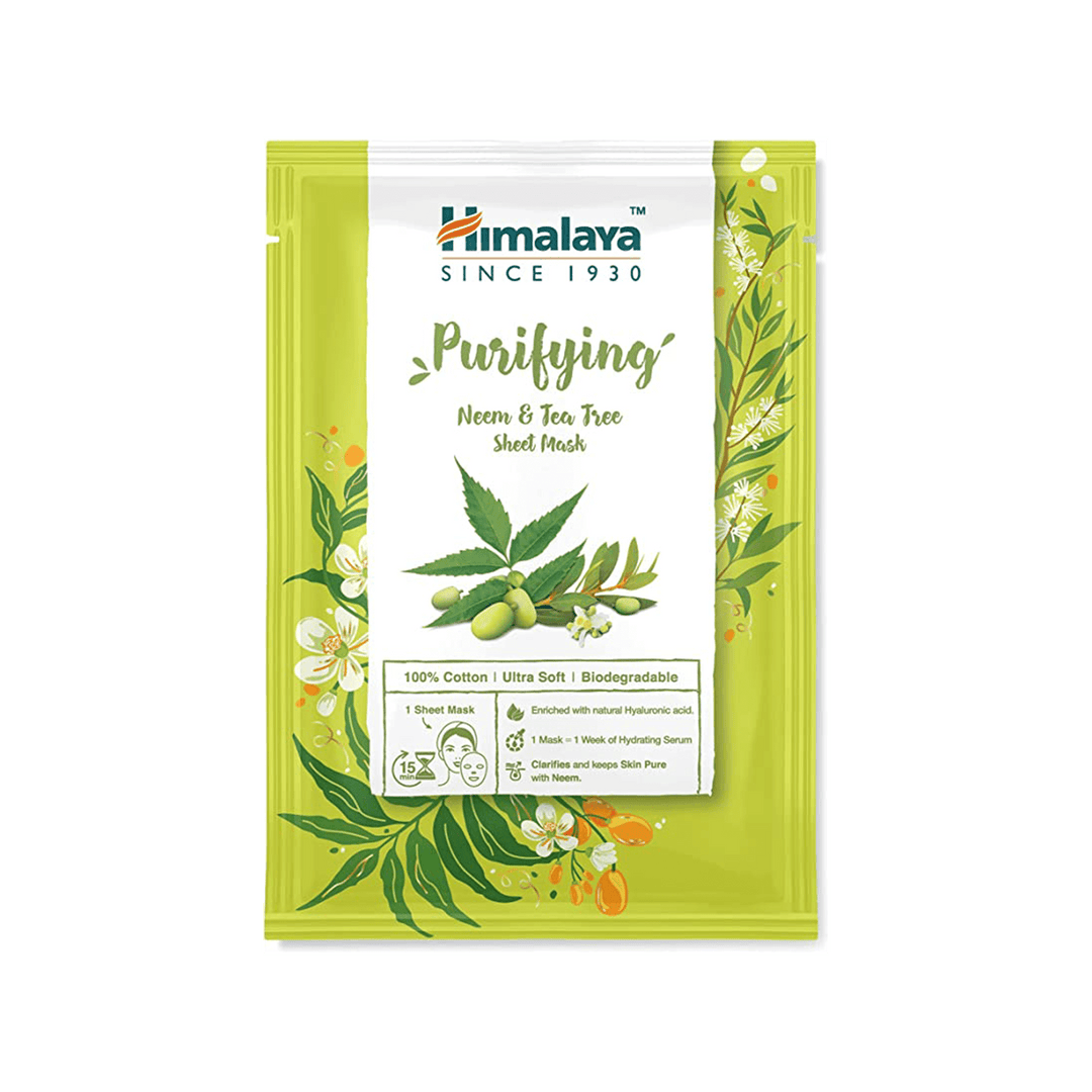 🎁 Sheet Mask de Neem & Árbol de Té (100% off)