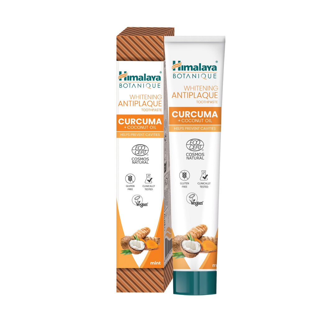 🎁 Himalaya Botanique Pasta de dientes Blanqueadora Antiplaca Cúrcuma + Aceite de Coco 75 ml (100% off)