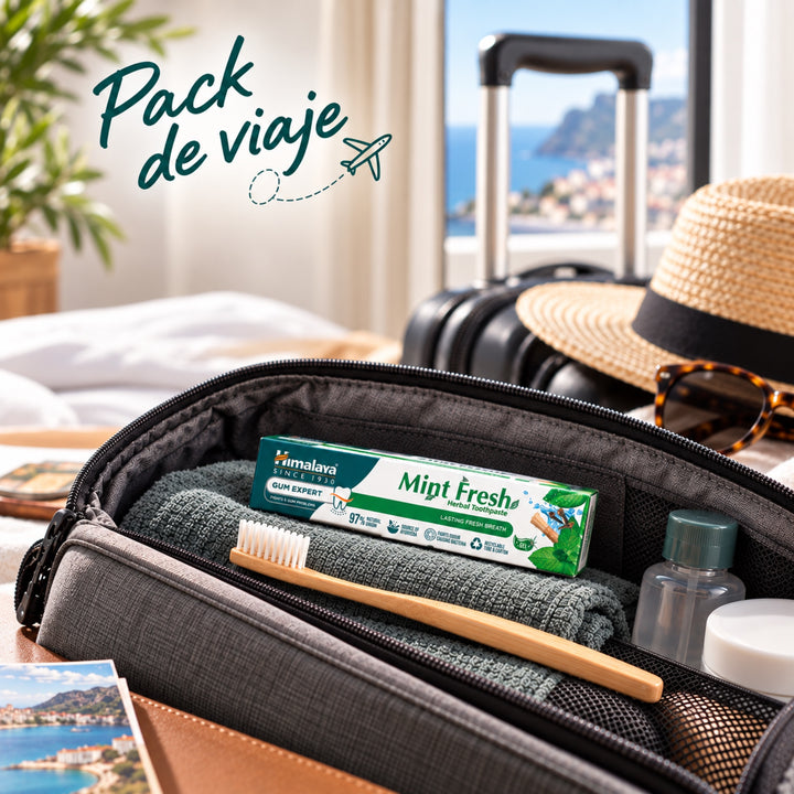Pasta dental de hierbas Gum Expert: Menta fresca - Pack de viaje 40g