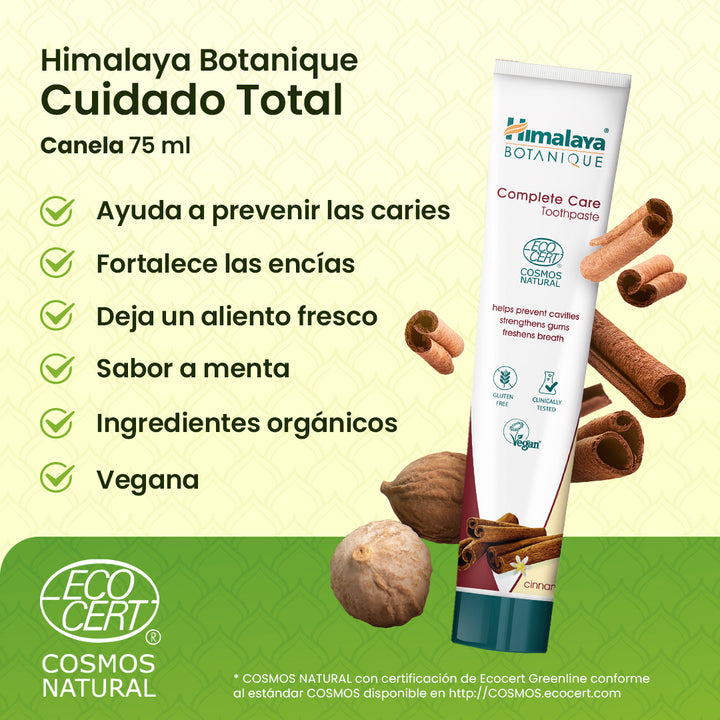 Himalaya Botanique Pasta de Dientes Cuidado Total - Canela 75 ml