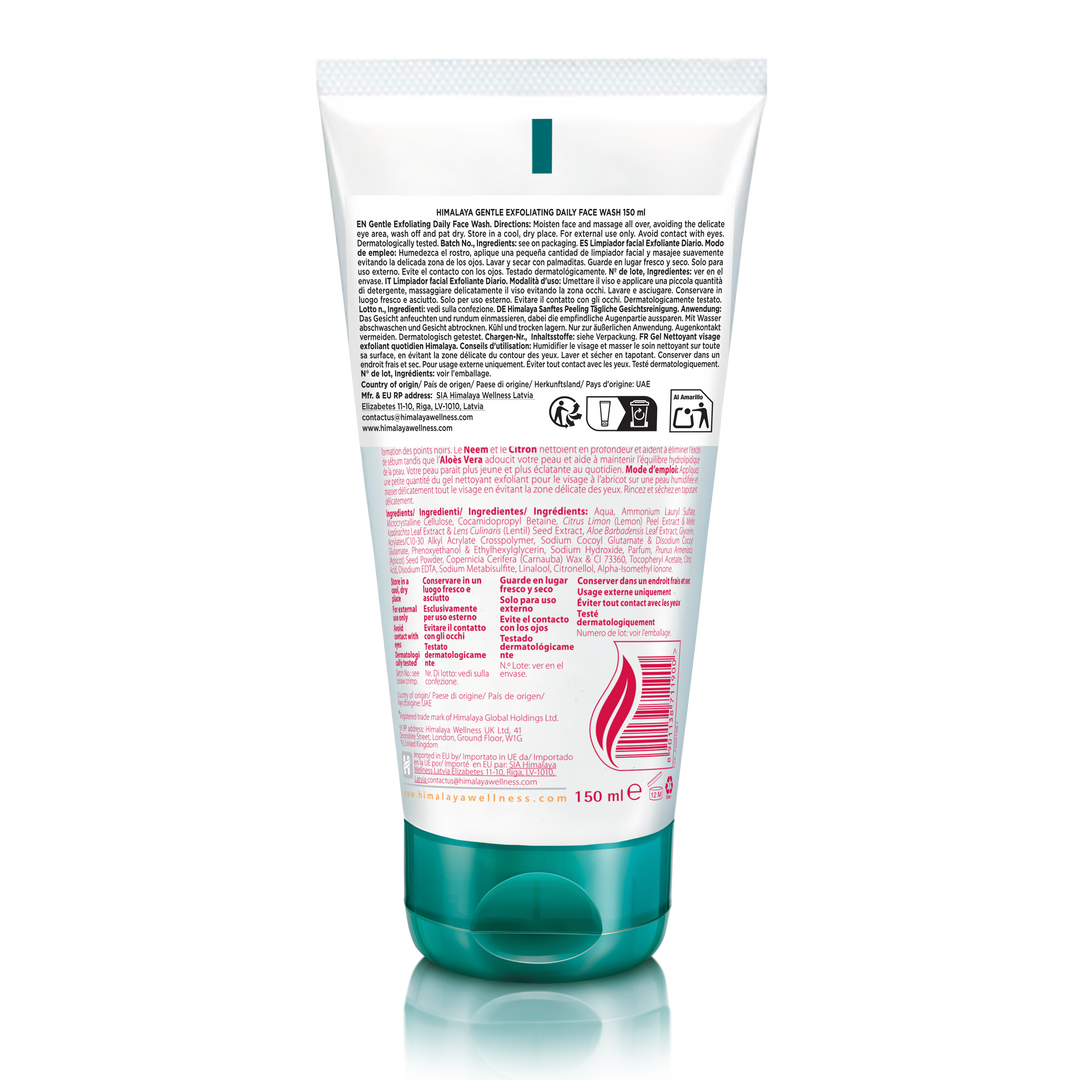 Limpiador facial exfoliante diario
