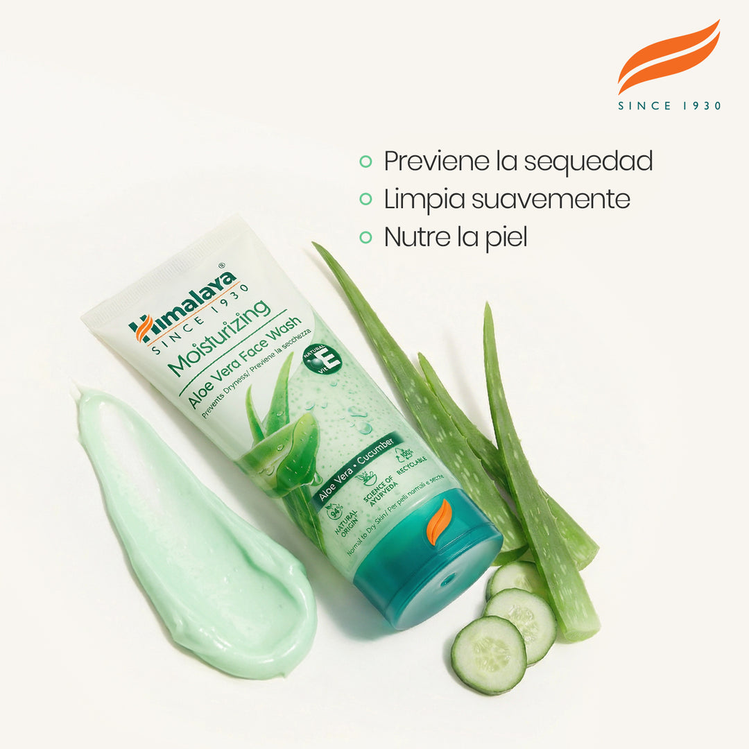 LIMPIADOR FACIAL ALOE VERA HIDRATANTE DE HIMALAYA 150 ML