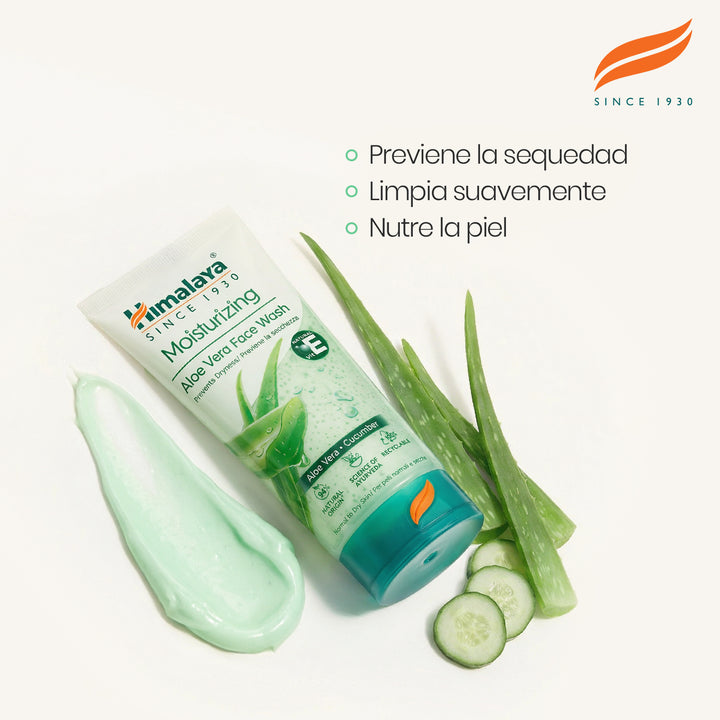 LIMPIADOR FACIAL ALOE VERA HIDRATANTE DE HIMALAYA 150 ML