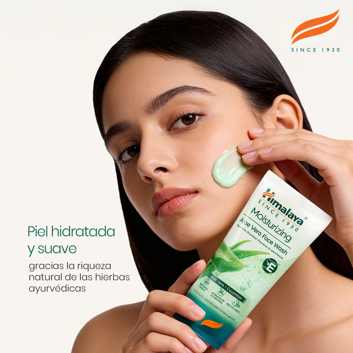 LIMPIADOR FACIAL ALOE VERA HIDRATANTE DE HIMALAYA 150 ML