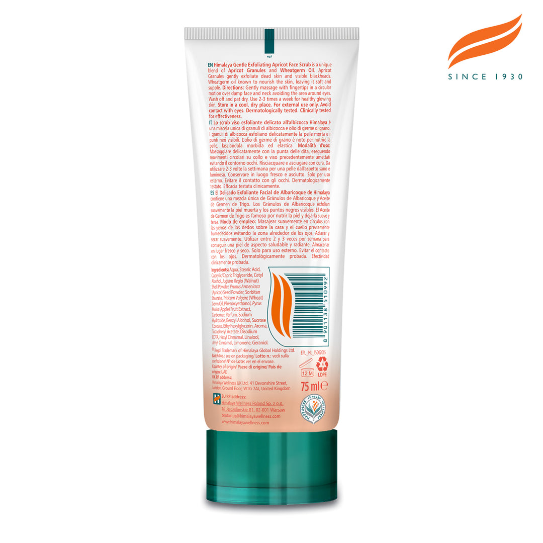 Exfoliante suave de albaricoque