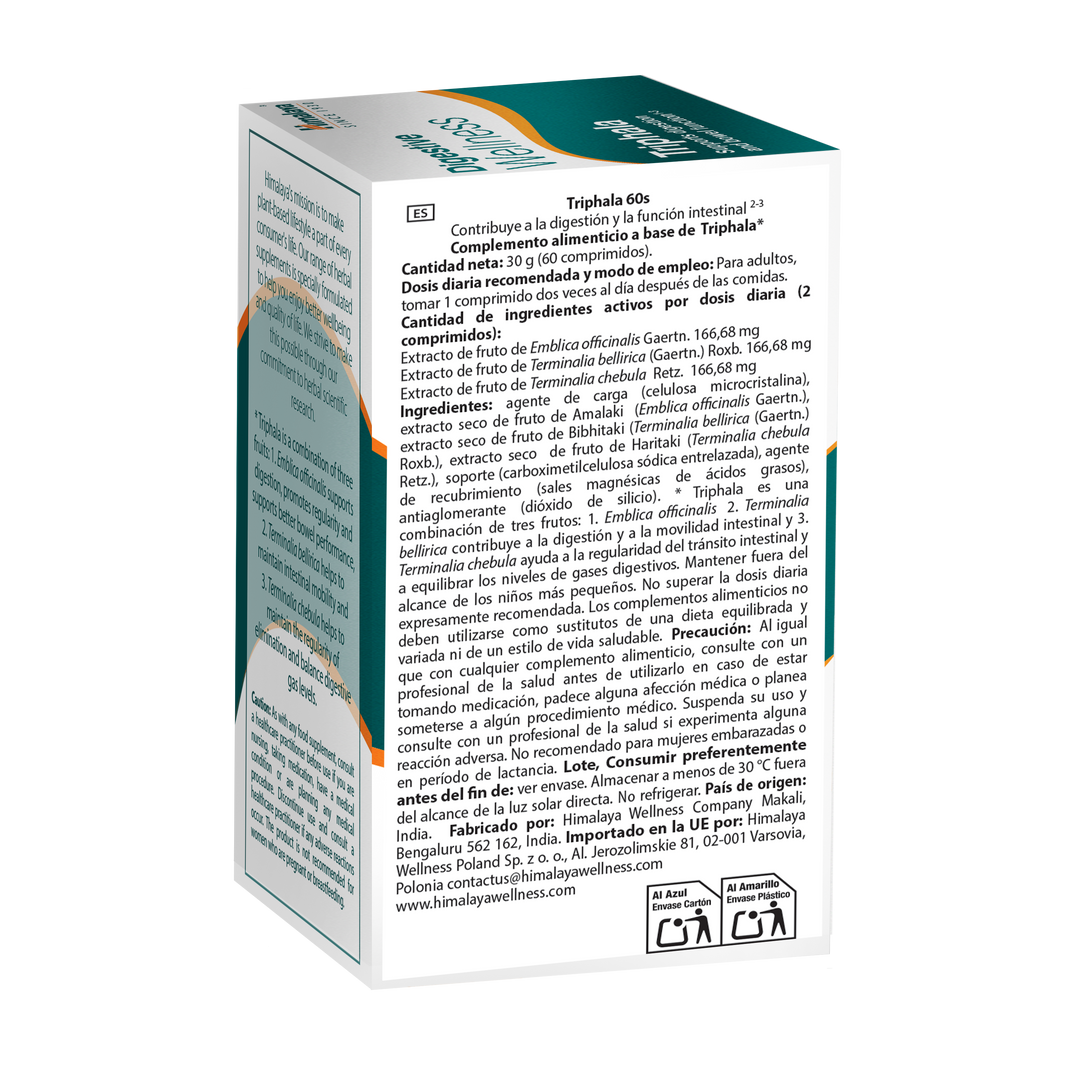 Himalaya Digestive Wellness Triphala - 60 Comprimidos