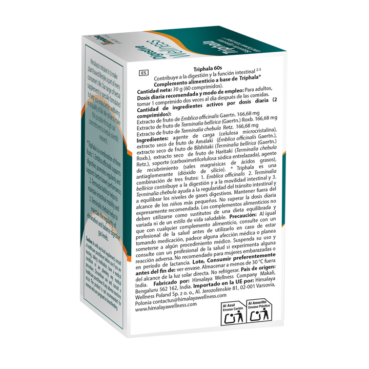 Himalaya Digestive Wellness Triphala - 60 Comprimidos