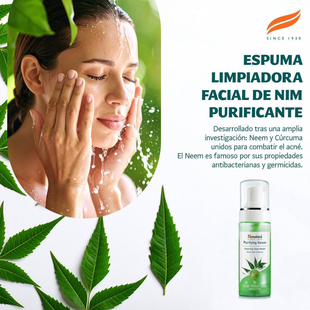 Limpiador facial espumoso purificante de neem