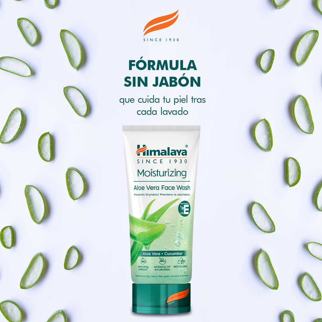 LIMPIADOR FACIAL ALOE VERA HIDRATANTE DE HIMALAYA 150 ML
