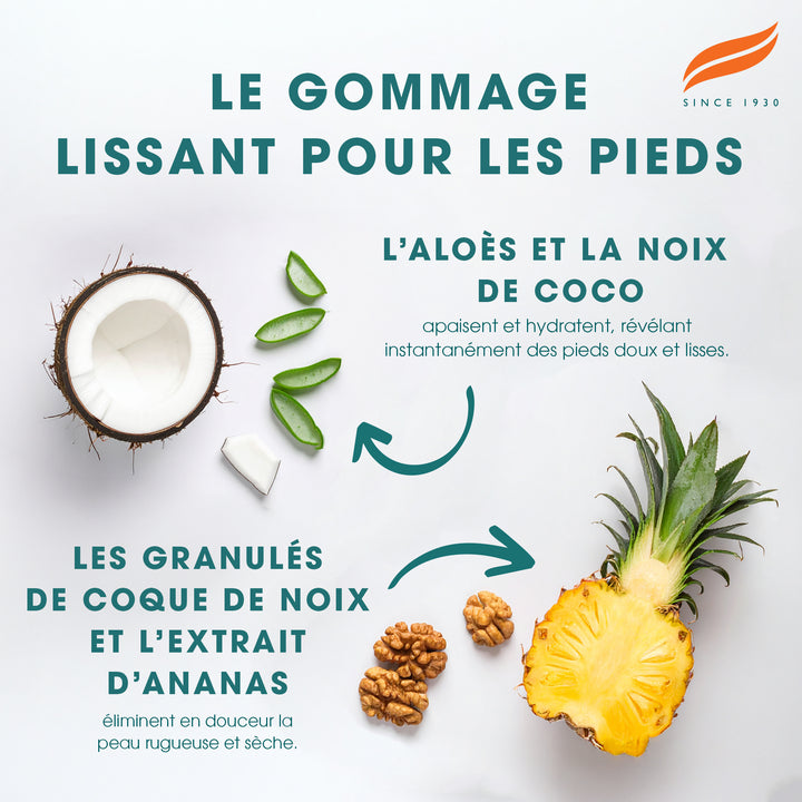 Exfoliante calmante para pies