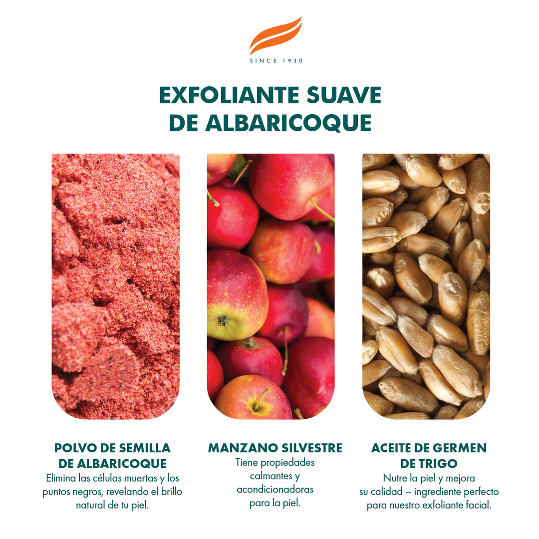 Exfoliante suave de albaricoque