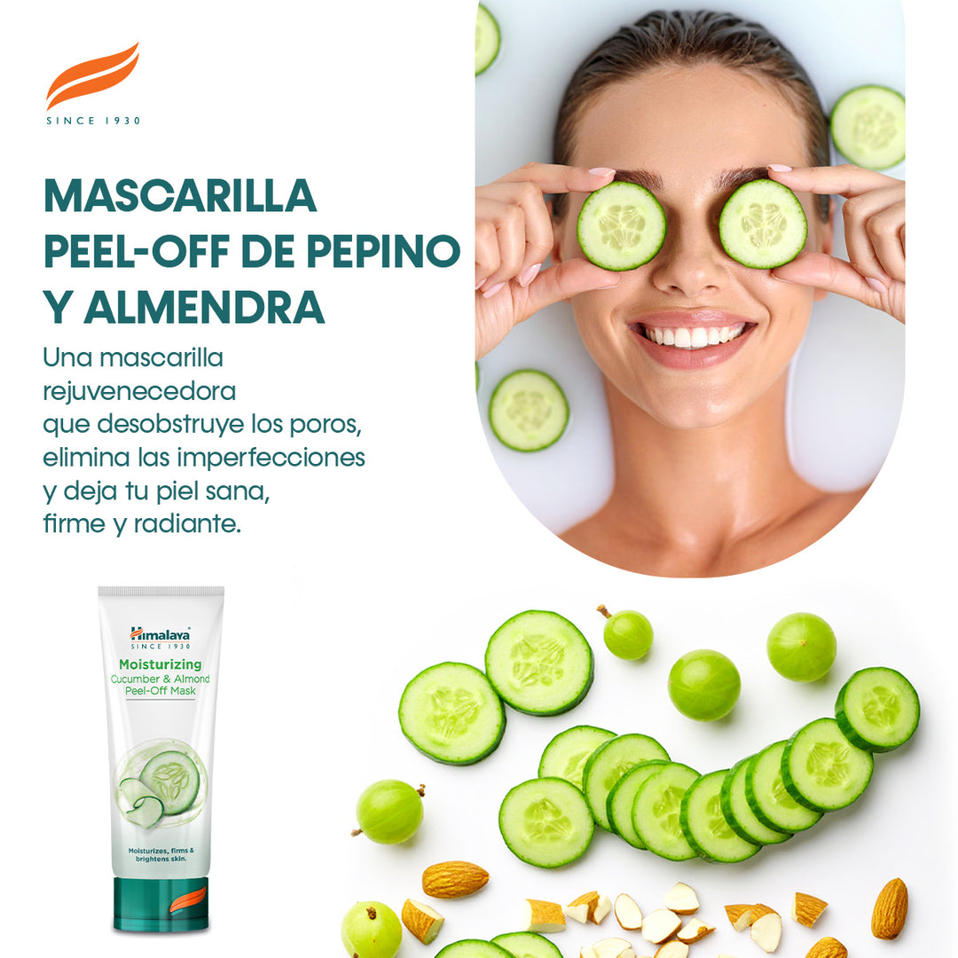 Mascarilla hidratante de pepino y almendra