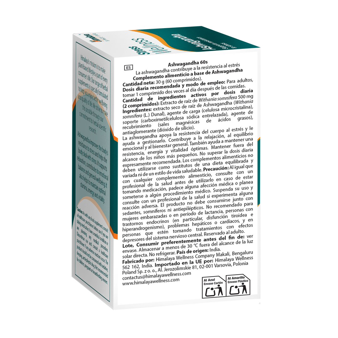 Himalaya Stress Wellness Ashvagandha - 60 Comprimidos