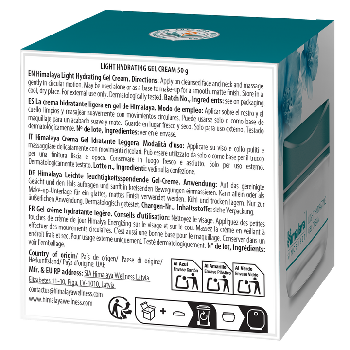 Crema Gel Hidratante Ligera