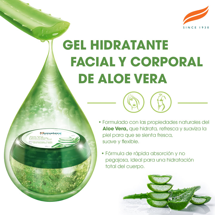 Gel hidratante corporal y facial de aloe vera