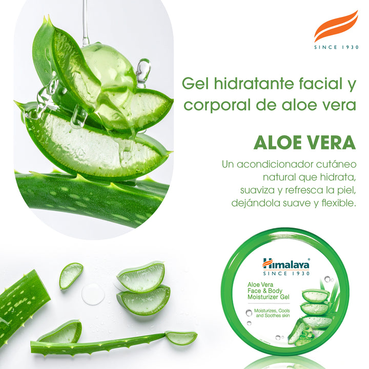 Gel hidratante corporal y facial de aloe vera
