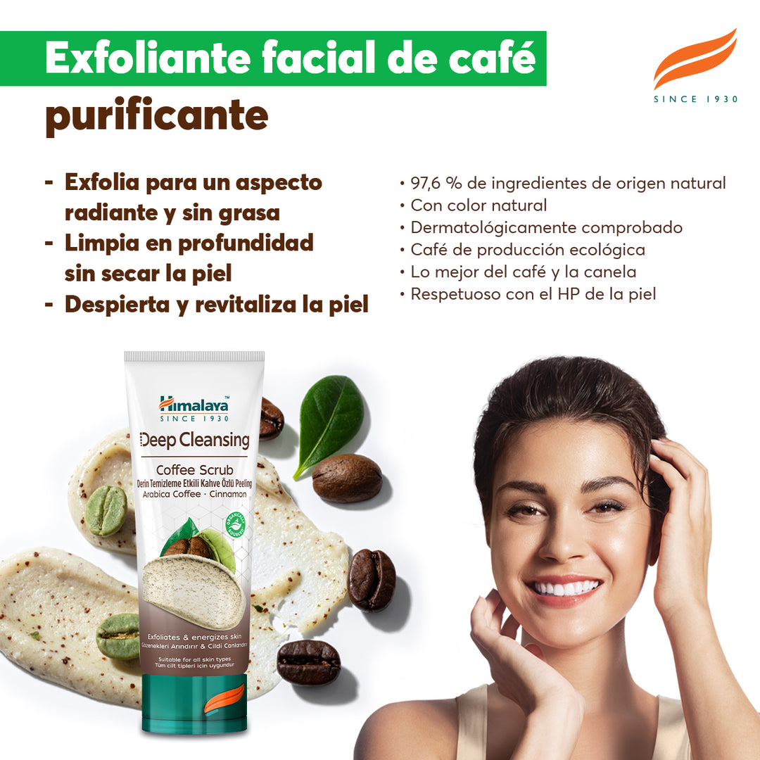Himalaya Exfoliante facial de café limpiador profundo 75 ml