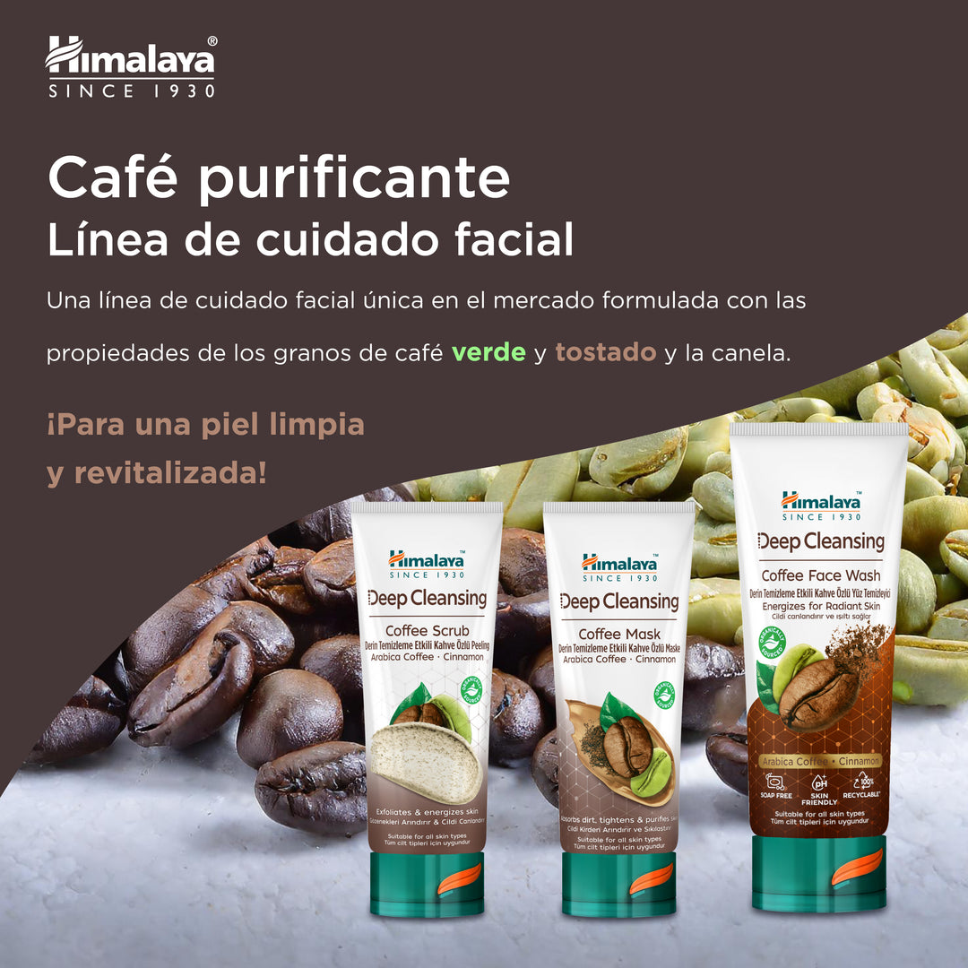 Himalaya Exfoliante facial de café de limpieza profunda - 75 ml