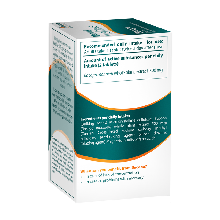 Himalaya Memory Wellness Bacopa - 60 Comprimidos