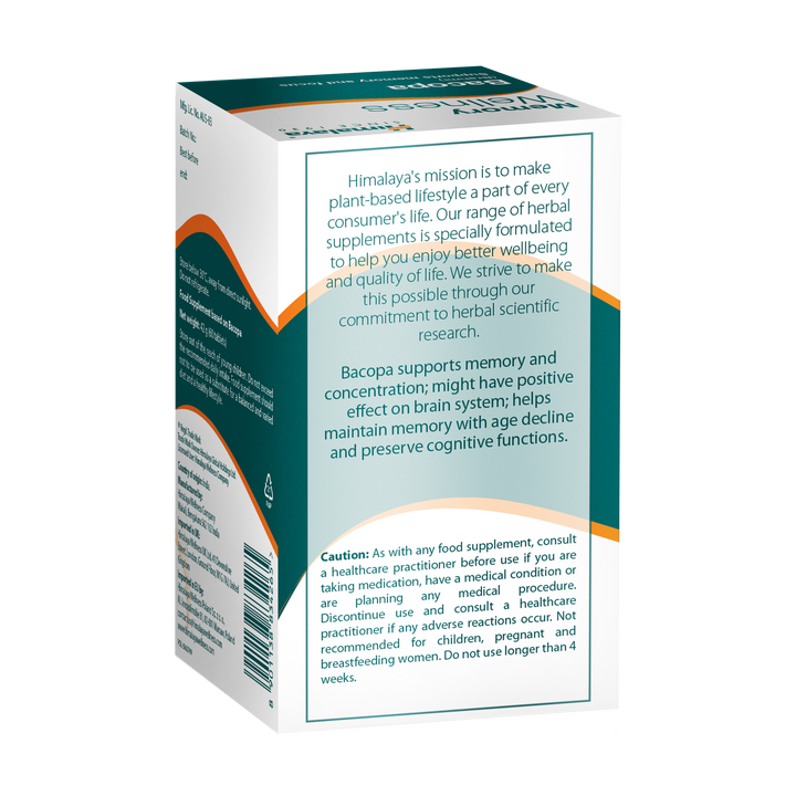 Himalaya Memory Wellness Bacopa - 60 Comprimidos