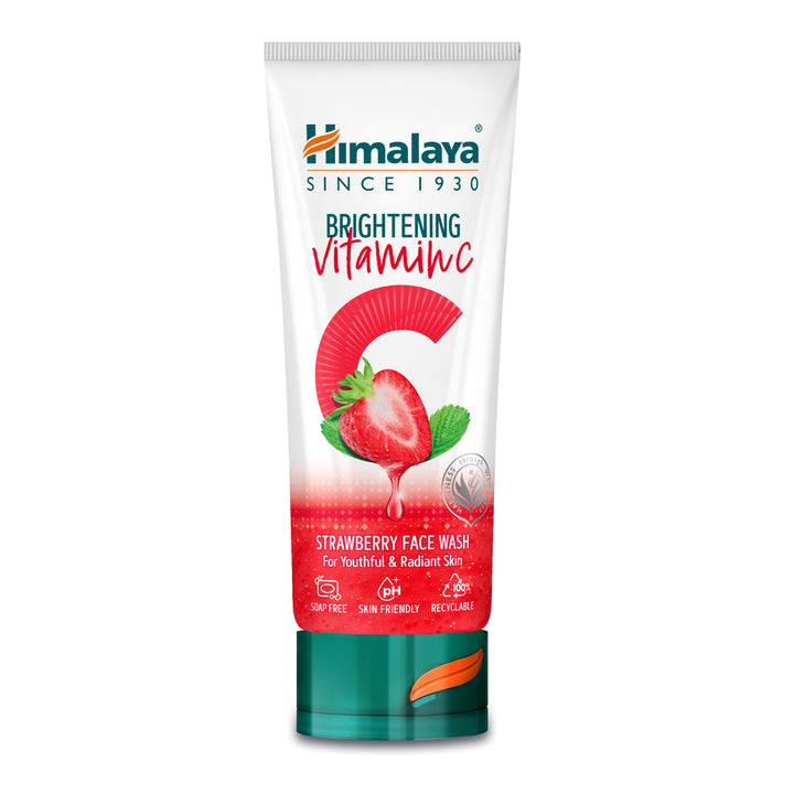 Jabón facial iluminador con vitamina C y fresas Himalaya