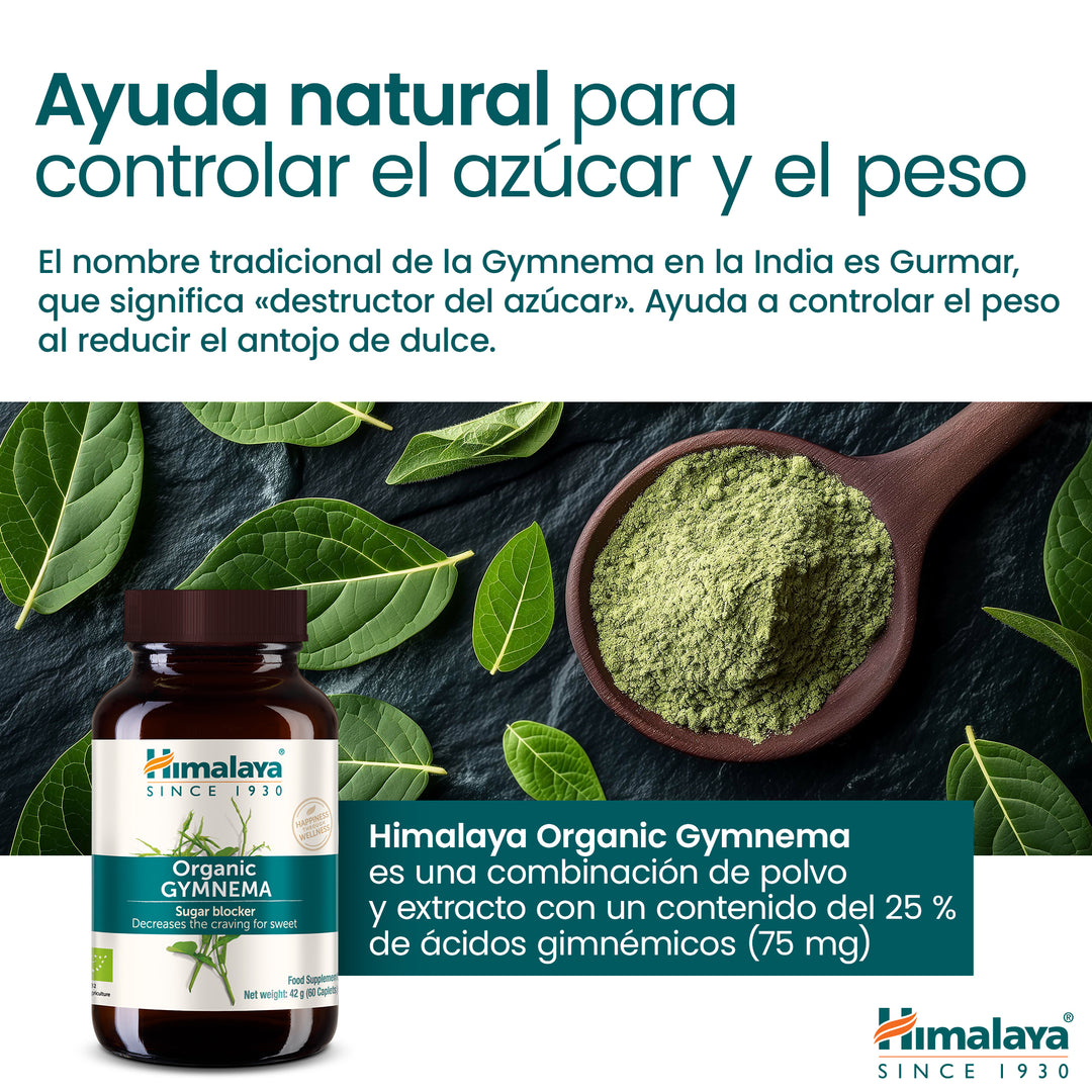 Himalaya Organic Gymnema 60 comprimidos
