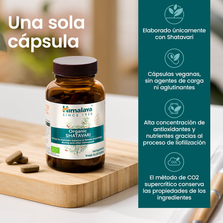 Himalaya Organic Shatavari 60 comprimidos