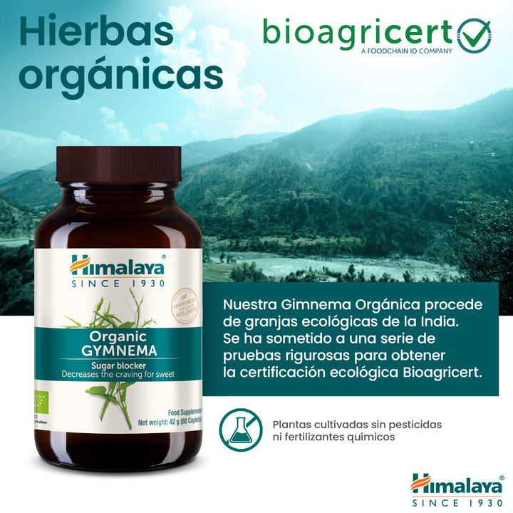 Himalaya Organic Gymnema 60 comprimidos