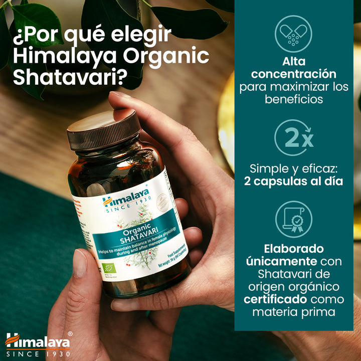 Himalaya Organic Shatavari 60 comprimidos