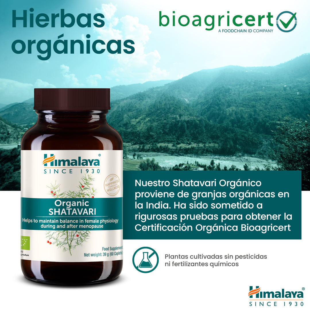 Himalaya Organic Shatavari 60 comprimidos