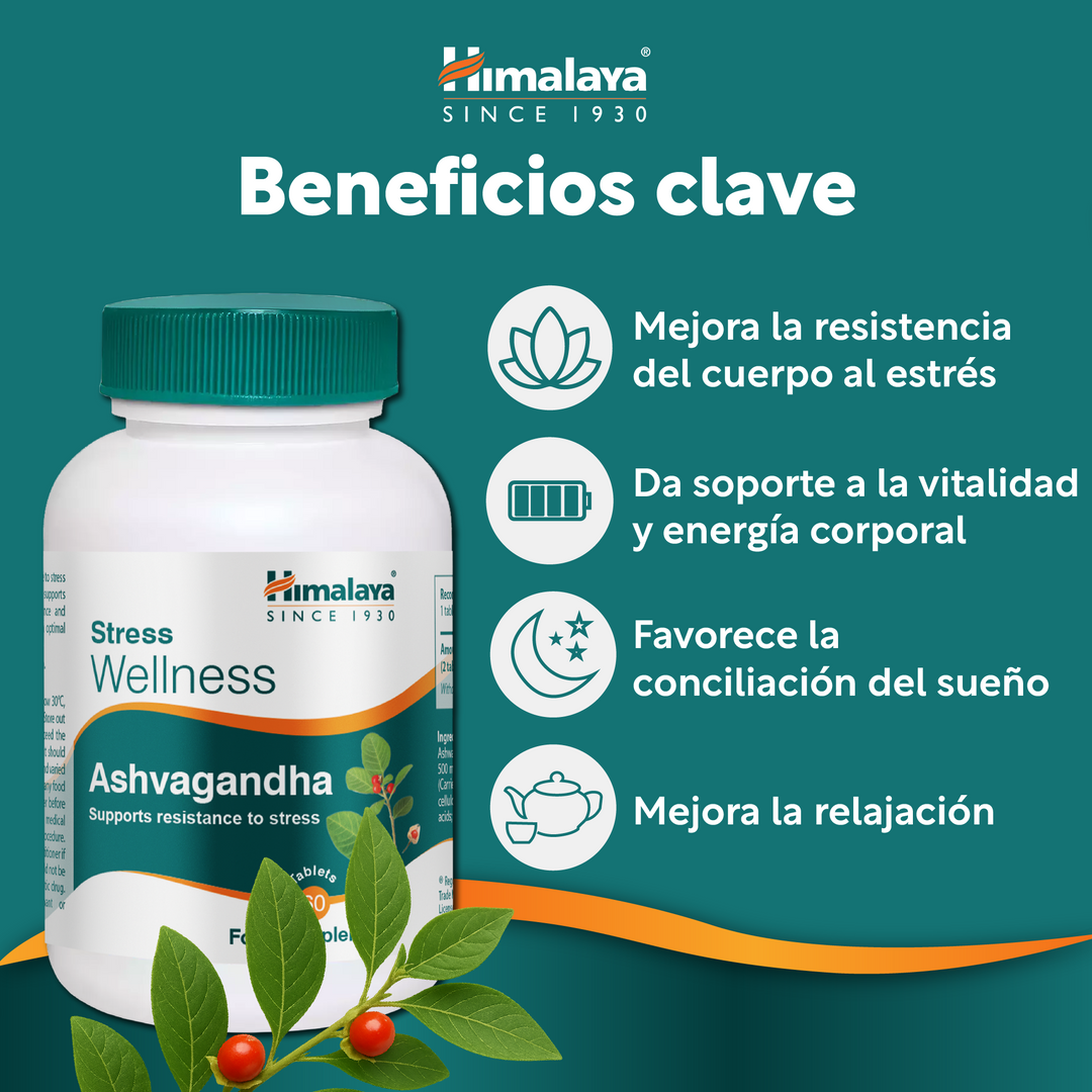 Himalaya Stress Wellness Ashvagandha - 60 Comprimidos