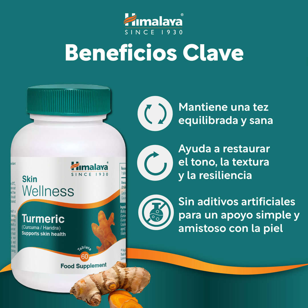 Himalaya Skin Wellness Turmeric - 60 Comprimidos