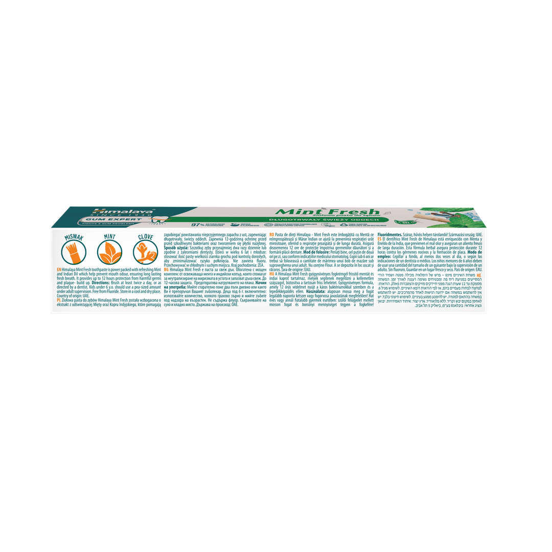 Pasta dental de hierbas Gum Expert: Menta fresca - Pack de viaje 40g