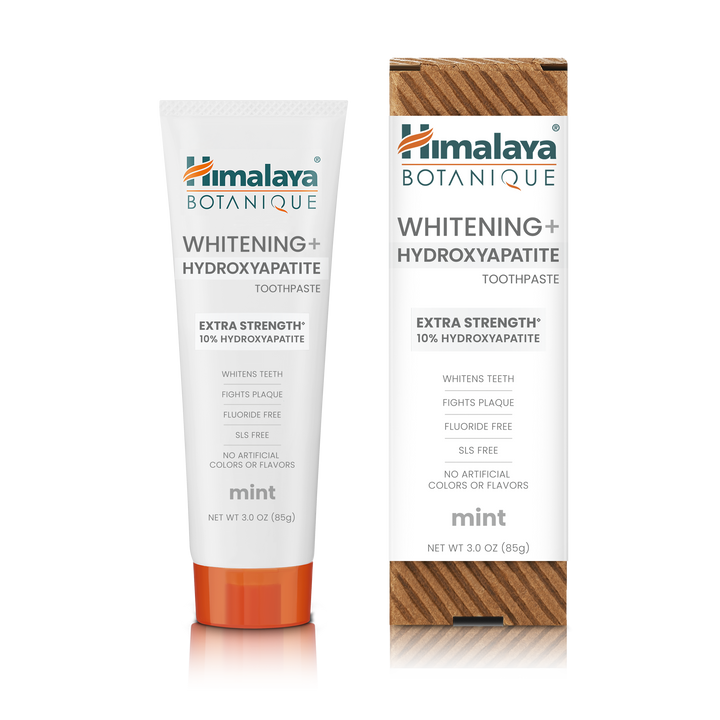 Himalaya Botanique Whitening+ Hydroxyapatite Pasta de Dientes - Extra Strength Mint 85g
