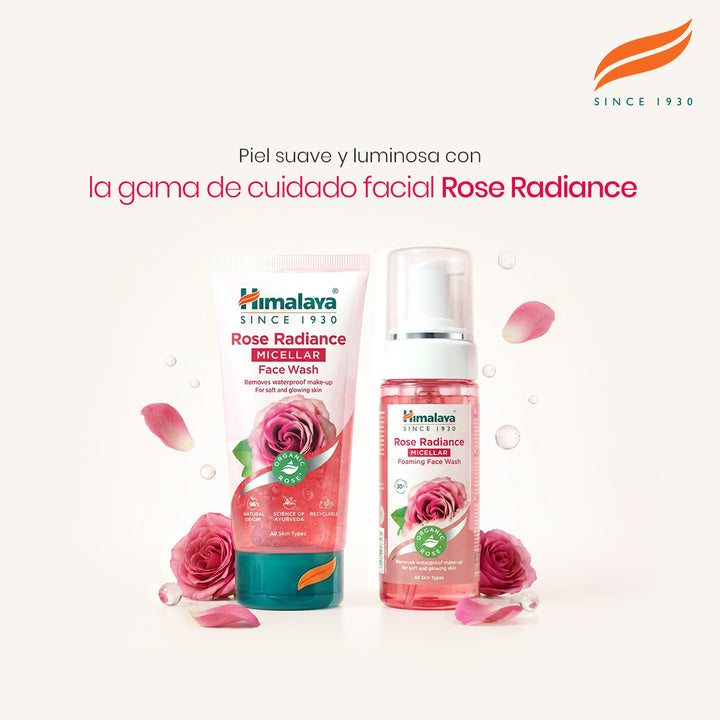 LIMPIADOR FACIAL MICELAR ROSA RADIANTE DE HIMALAYA 150 ML