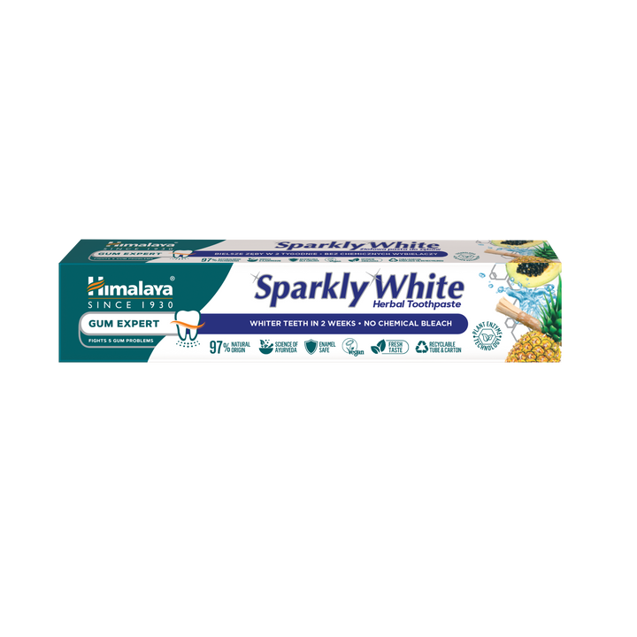 Pasta dental de hierbas Gum Expert: Blanco brillante - Pack de viaje 40g