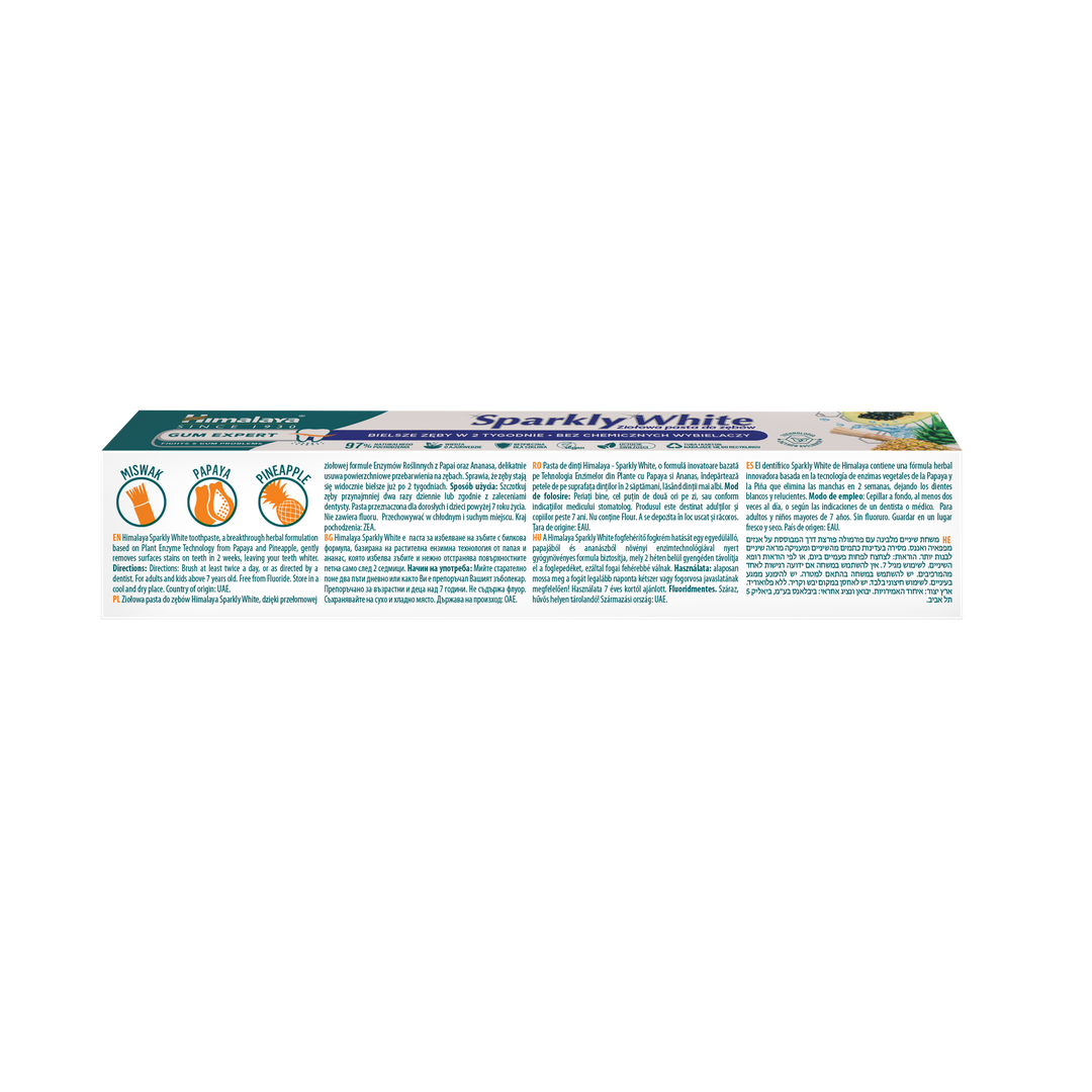 Pasta dental de hierbas Gum Expert: Blanco brillante - Pack de viaje 40g