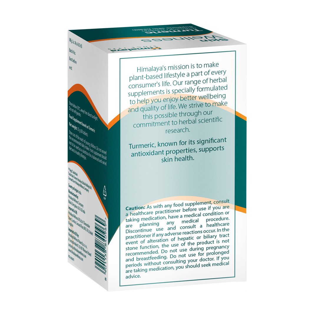 Himalaya Skin Wellness Turmeric - 60 Comprimidos