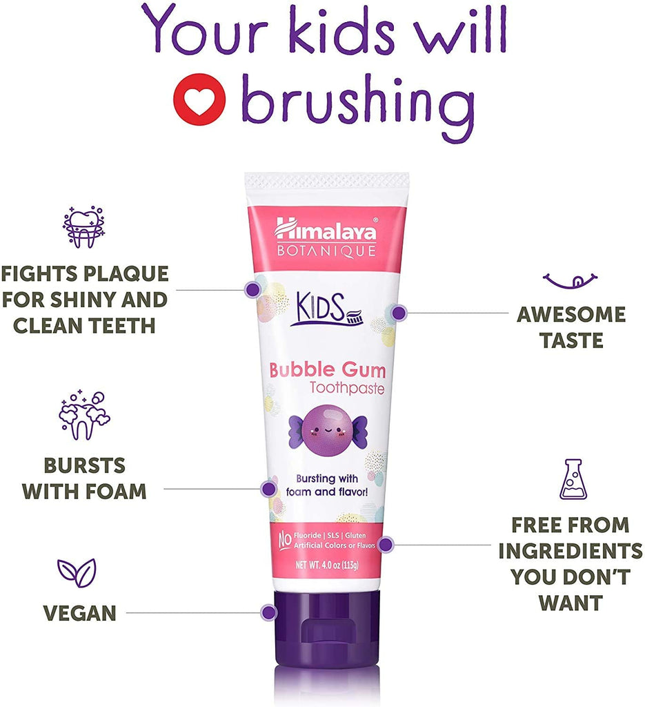 Pasta de dientes para niños Bubble Gum